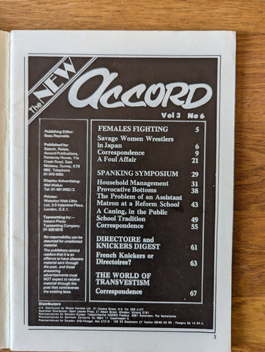 Accord Magazine Vol 3 No 6 (small format)